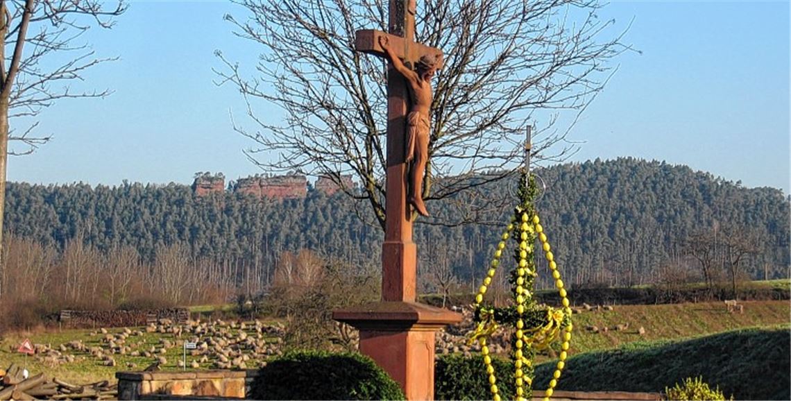 Jesu Leiden und Tod wird an Karfreitag gedacht. Leserfoto: Wolfgang Kroh, Knittlingen