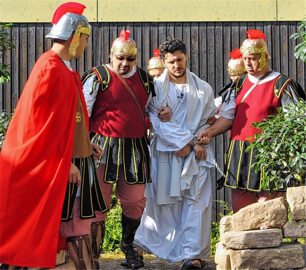 Jesus wird gefangen genommen.