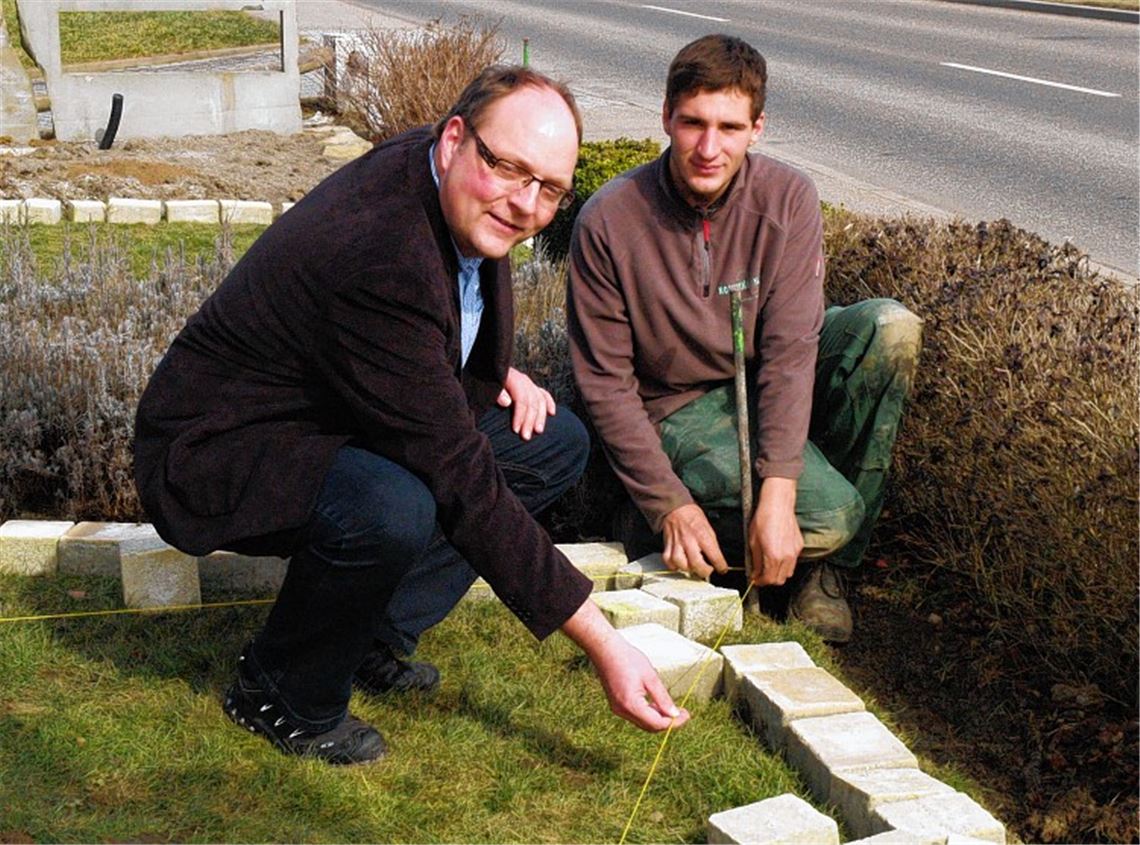 Jetzt geht’s los: Tobias Nonnenmann (li.) mit Mitarbeiter Thomas Michel.