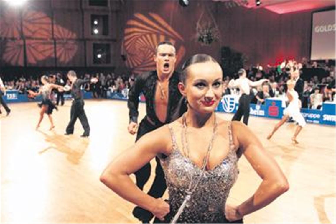 Jetzt ist Schluss! Zum dritten und letzten Mal triumphieren die Amateur-Weltmeister Alexey Silde und Anna Firstova beim Pforzheimer Goldstadtpokal. Nun wechseln sie ins Profilager. Fotos. Tilo Keller