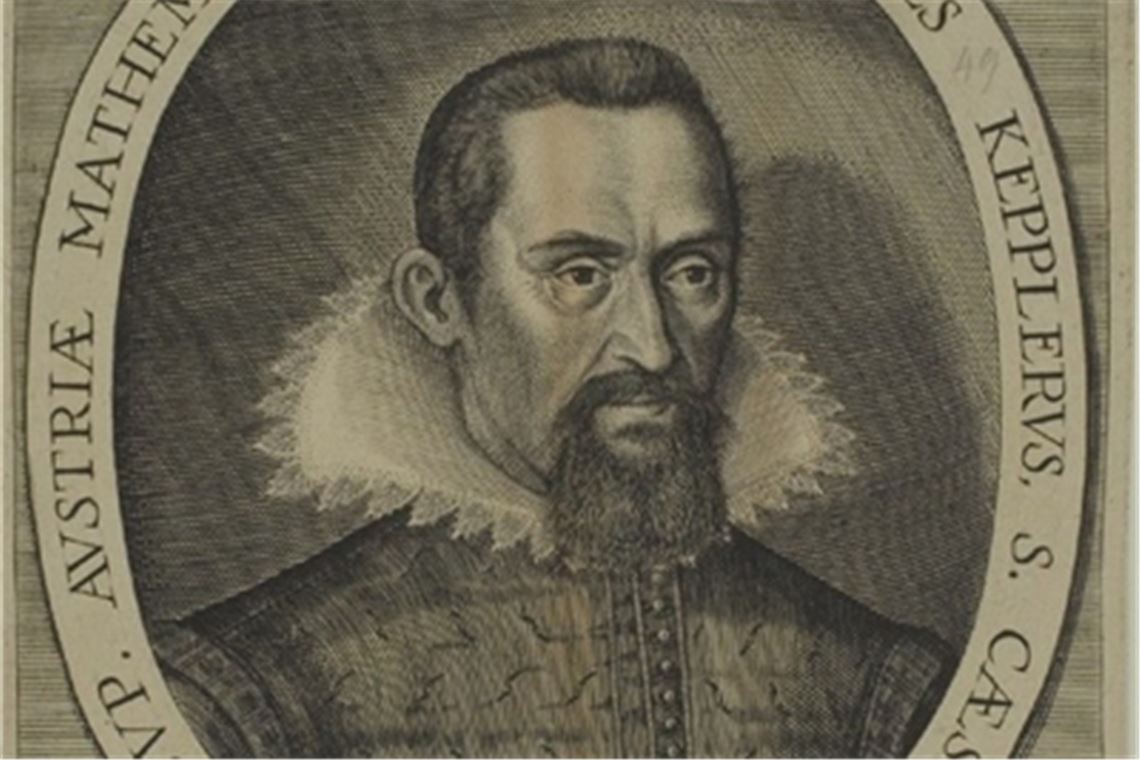 Johannes Kepler (1571-1630), Porträt von Jakob van der Heyden, um 1620. Bildrechte: Universitätsbibliothek Heidelberg, gemeinfrei
