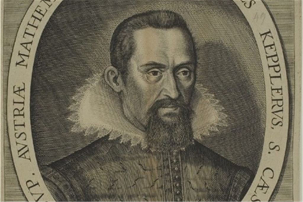 Johannes Kepler (1571-1630), Porträt von Jakob van der Heyden, um 1620. Bildrechte: Universitätsbibliothek Heidelberg, gemeinfrei