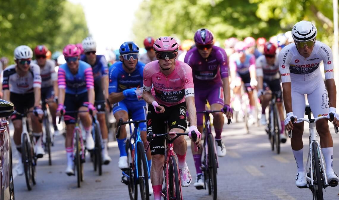 Jonas Vingegaard bei der letzten Etappe des Giro.