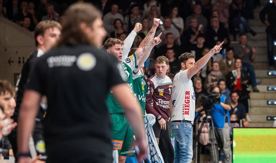 Jubel auf der Göppinger Bank.