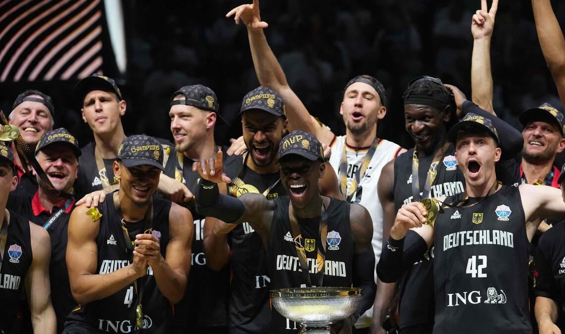 Jubel bei den deutschen Basketballern
