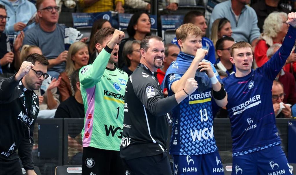 Jubel beim TVB Stuttgart&nbsp;– im Derby gab's einen klaren Heimsieg.