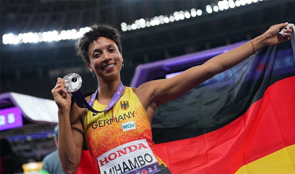 Jubelt über WM-Silber: Malaika Mihambo.