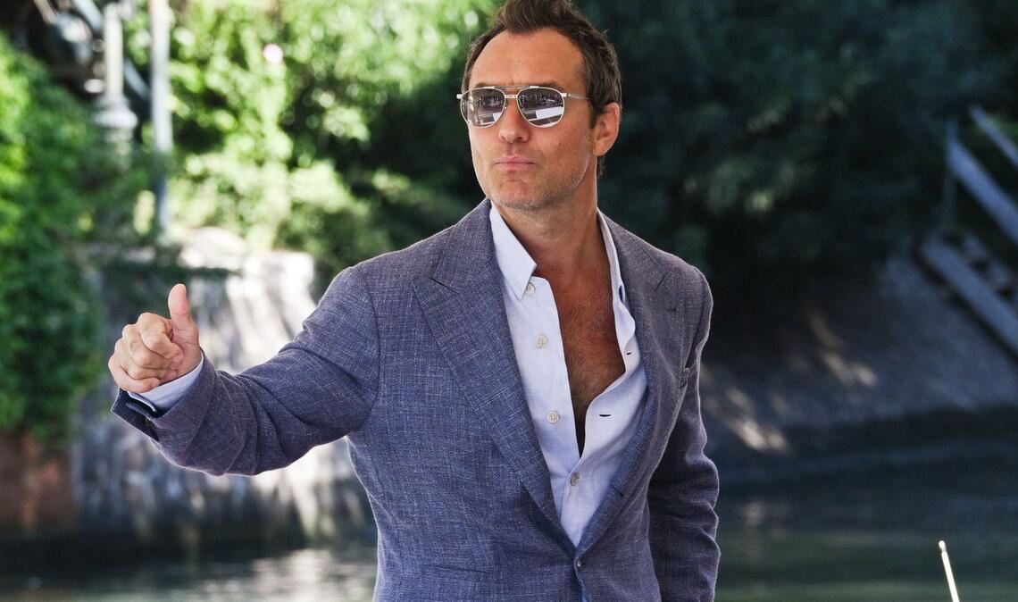 Jude Law bei seiner Ankunft in Venedig vor der Premiere.