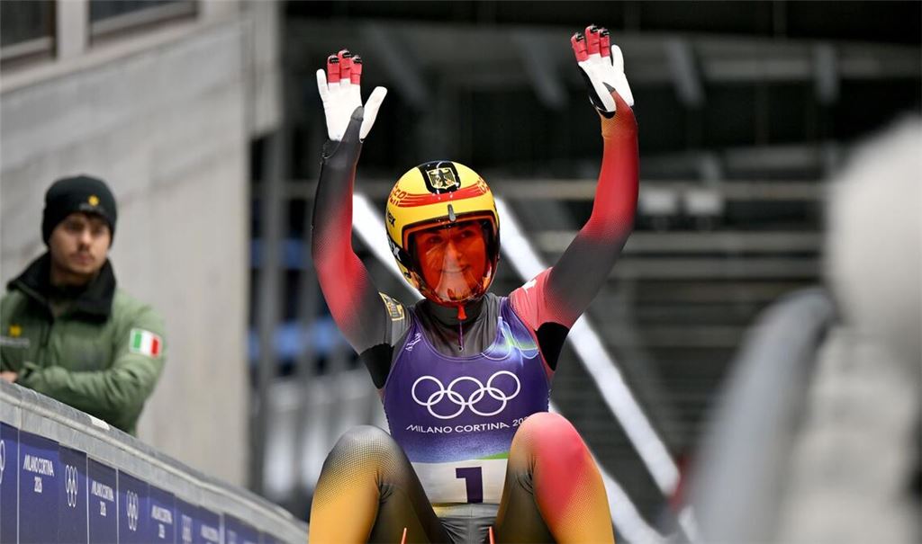 Julia Taubitz sicherte sich Olympia-Gold im Einsitzer.