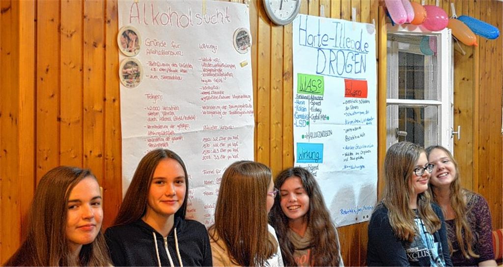 Schüler kämpfen gegen Sucht