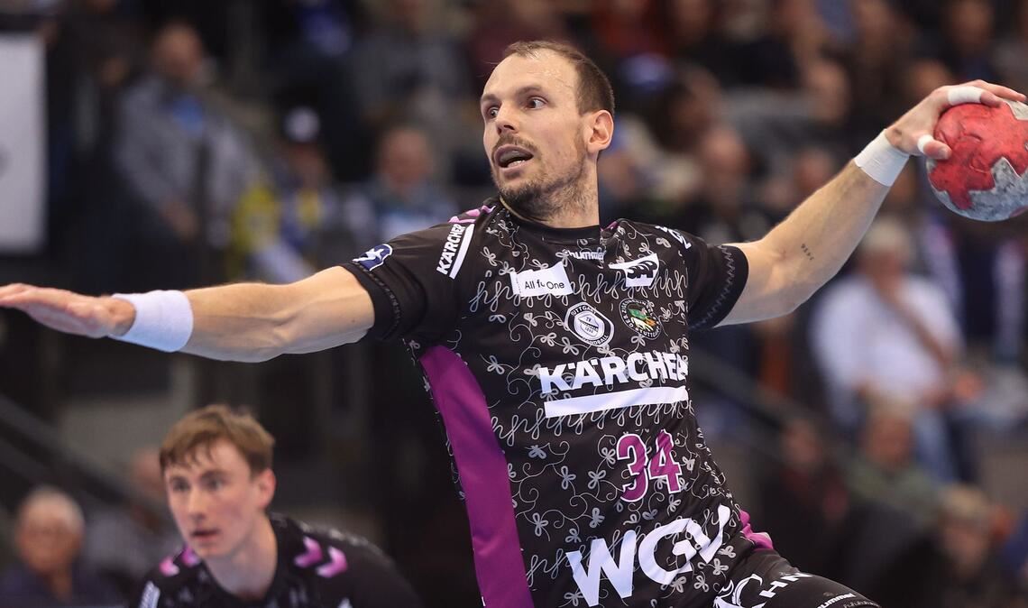 Kai Häfner spielt eine überragende Saison und führt mit 230 Treffern  die Bundesliga-Torjägerliste an.