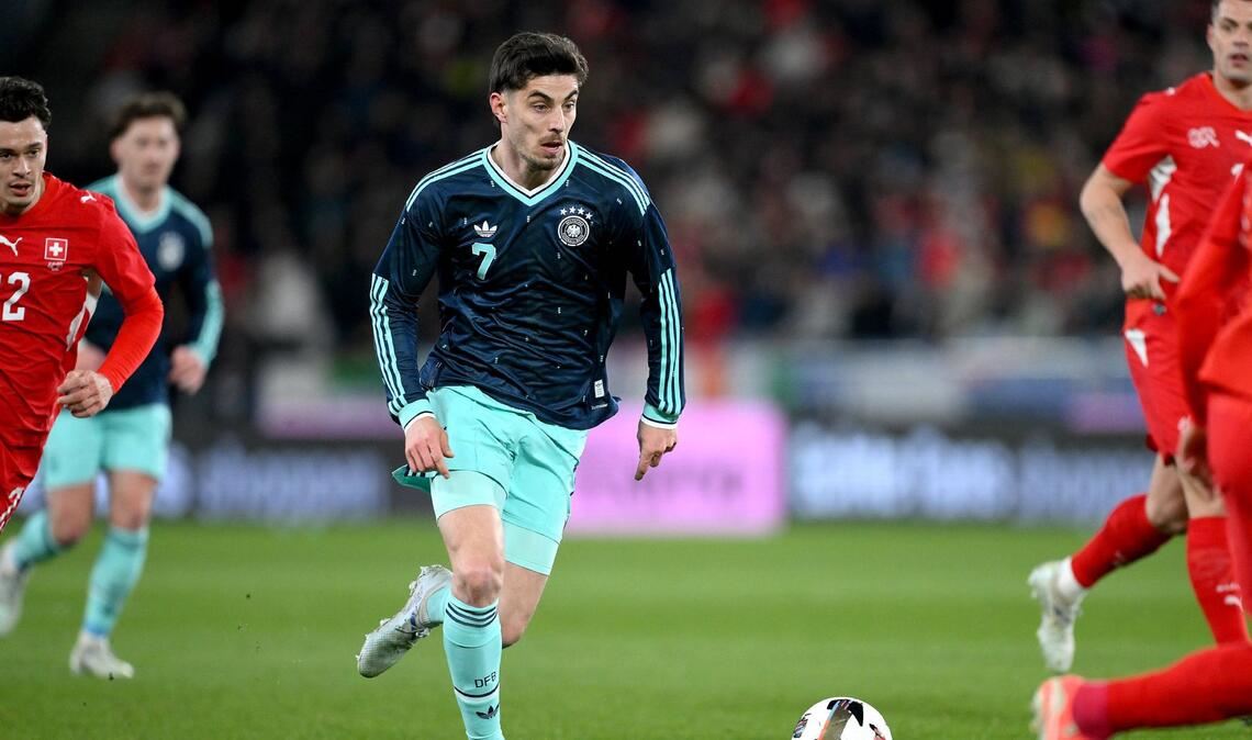 Kai Havertz (Note 3): Präsentierte sich bei seinem Comeback torgefährlich und variabel. Der Stürmer hatte zunächst drei gute Möglichkeiten (13./32./36.). Doch Kai Havertz blieb ein Treffer verwehrt. Brachte sich oft aus dem Mittelfeld ein – was er kann. Wurde für Nick Woltemade ausgewechselt (63.).