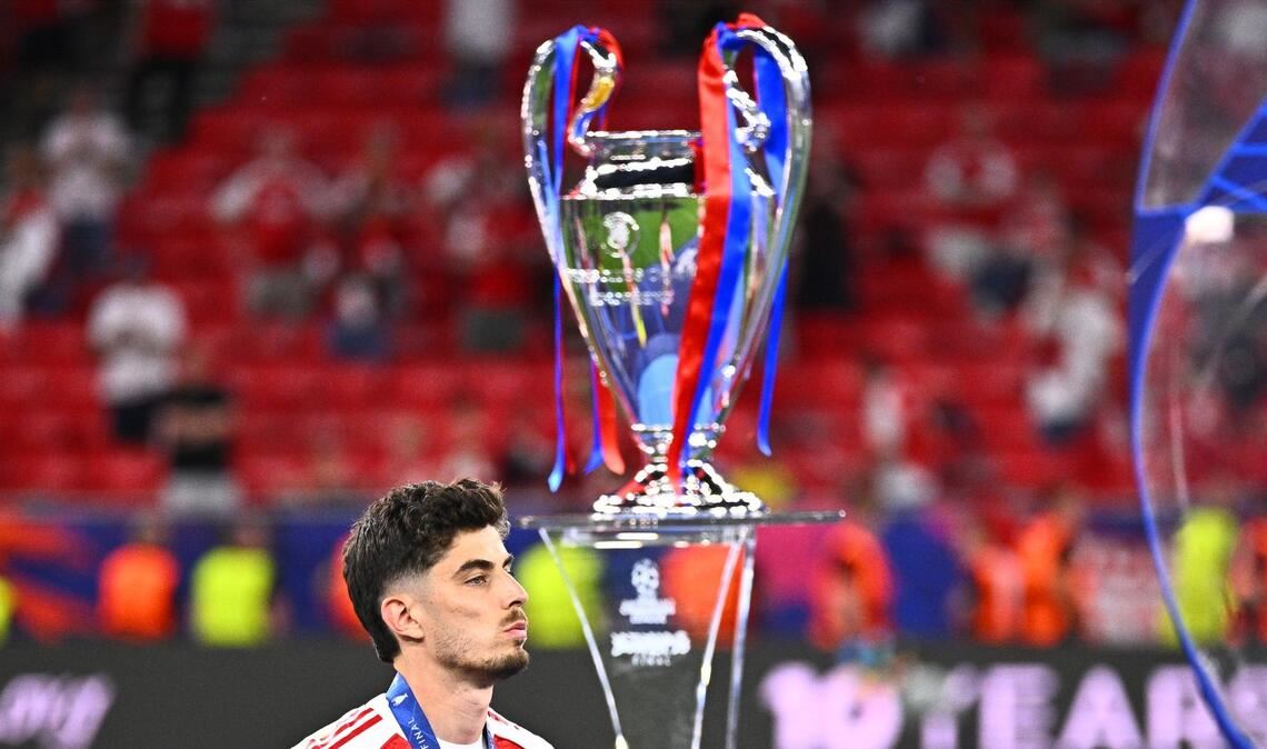 Kai Havertz muss weiter auf den ersten Champions-League-Titel mit Arsenal warten.