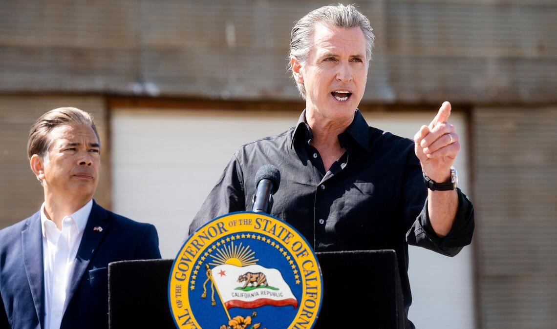 Kaliforniens Gouverneur und sein Generalstaatsanwalt, Rob Bonta, wollen "Verantwortliche zur Rechenschaft ziehen". (Archivbild)