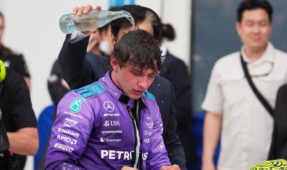 Kalte Dusche für Miami-Sieger Kimi Antonelli.