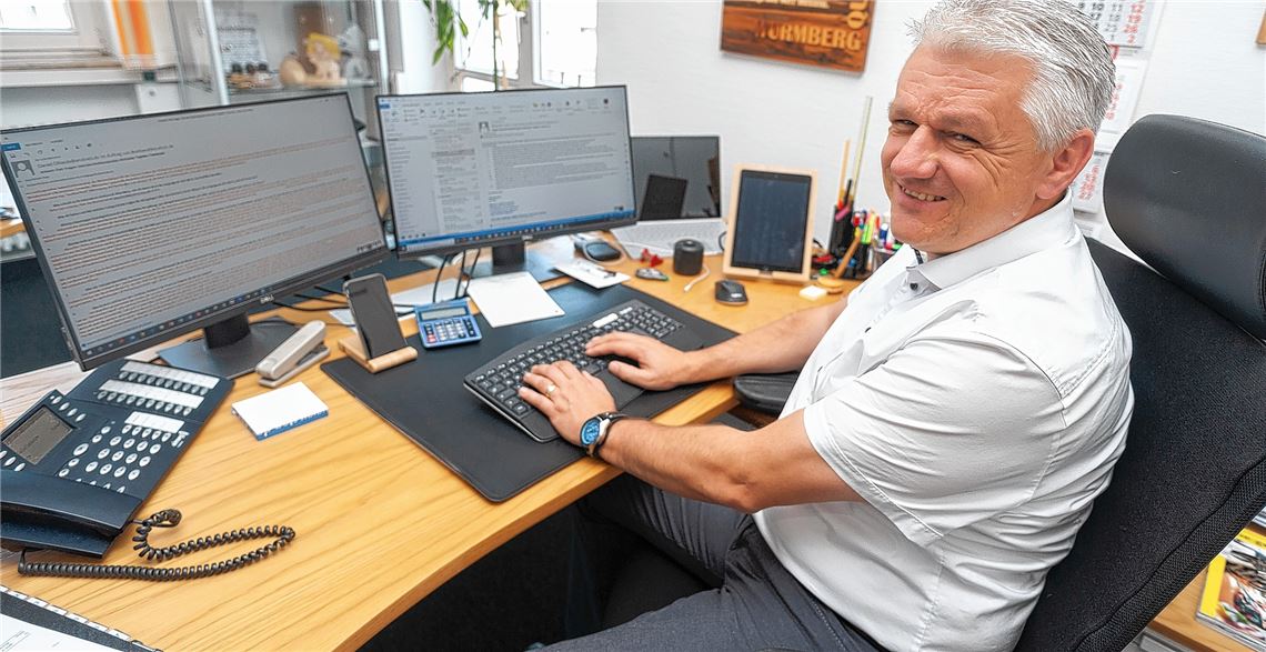 Kampf um Bundes- und Landesmittel: Jörg-Michael Teply ist seit Juni 2016 Vorsitzender des Zweckverbands Breitbandversorgung. Fotomoment