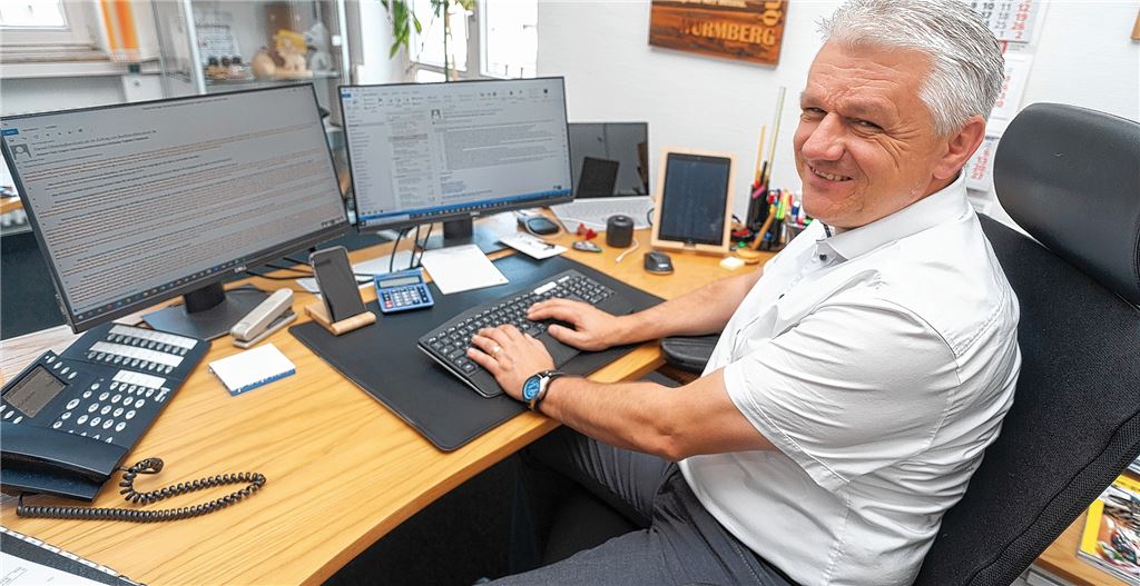 Kampf um Bundes- und Landesmittel: Jörg-Michael Teply ist seit Juni 2016 Vorsitzender des Zweckverbands Breitbandversorgung. Fotomoment