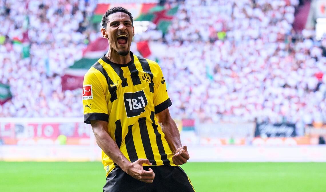 Kann sich am Samstag mit dem BVB die Meisterschale sichern. Dortmund-Stürmer Sébastien Haller.
