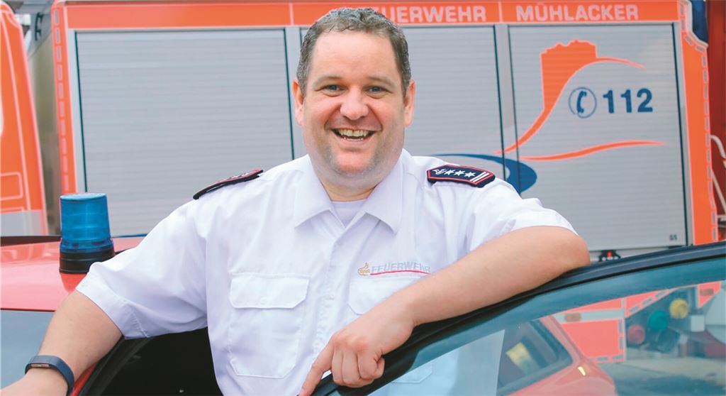 Kann sich im neuen Jahr ganz auf seine Aufgaben an der Spitze der Feuerwehr konzentrieren: Matthias Donath wird zum 1. Januar auch offiziell der Chef.Recken