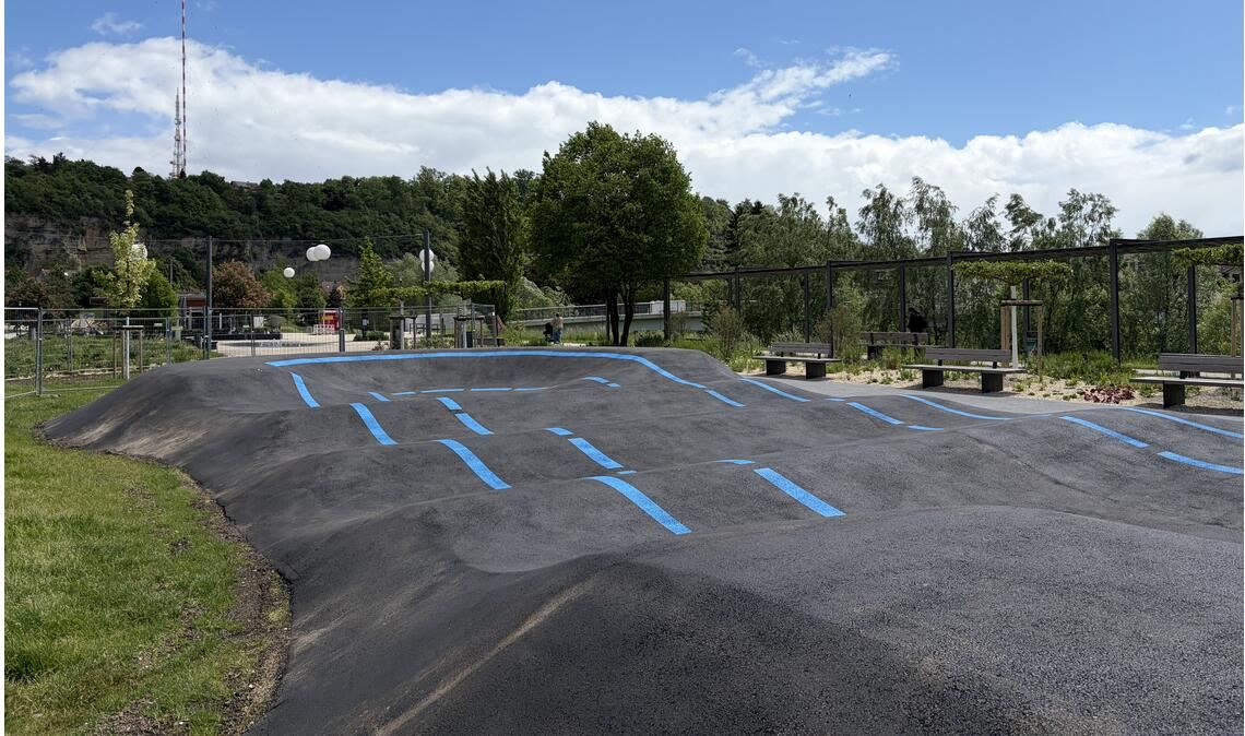 Kann wieder befahren werden: der Pumptrack in den Enzgärten. Foto: Stadt Mühlacker