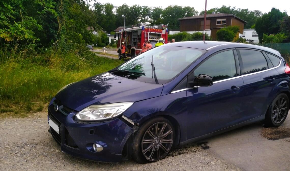 Karambolage in Wiernsheim. Foto: Feuerwehr