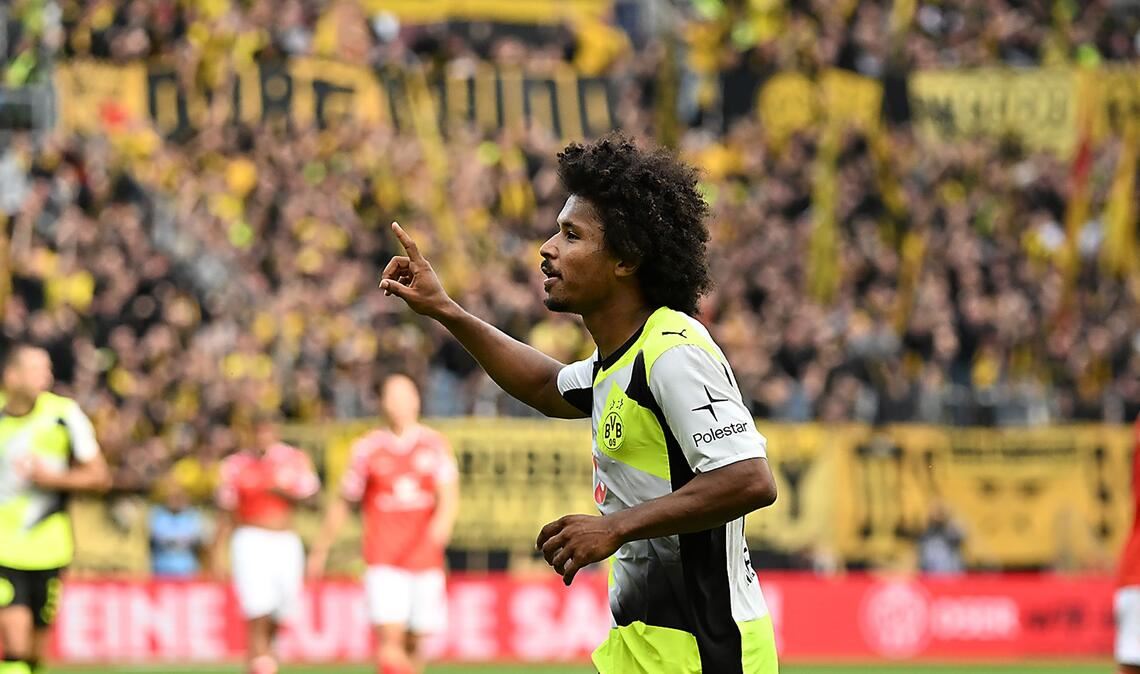 Karim Adeyemi hatte zuletzt viel Grund zur Freude.