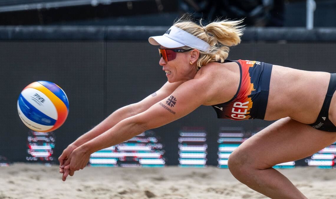 Karla Borger setzte ihre Beachvolleyball-Karriere fort.