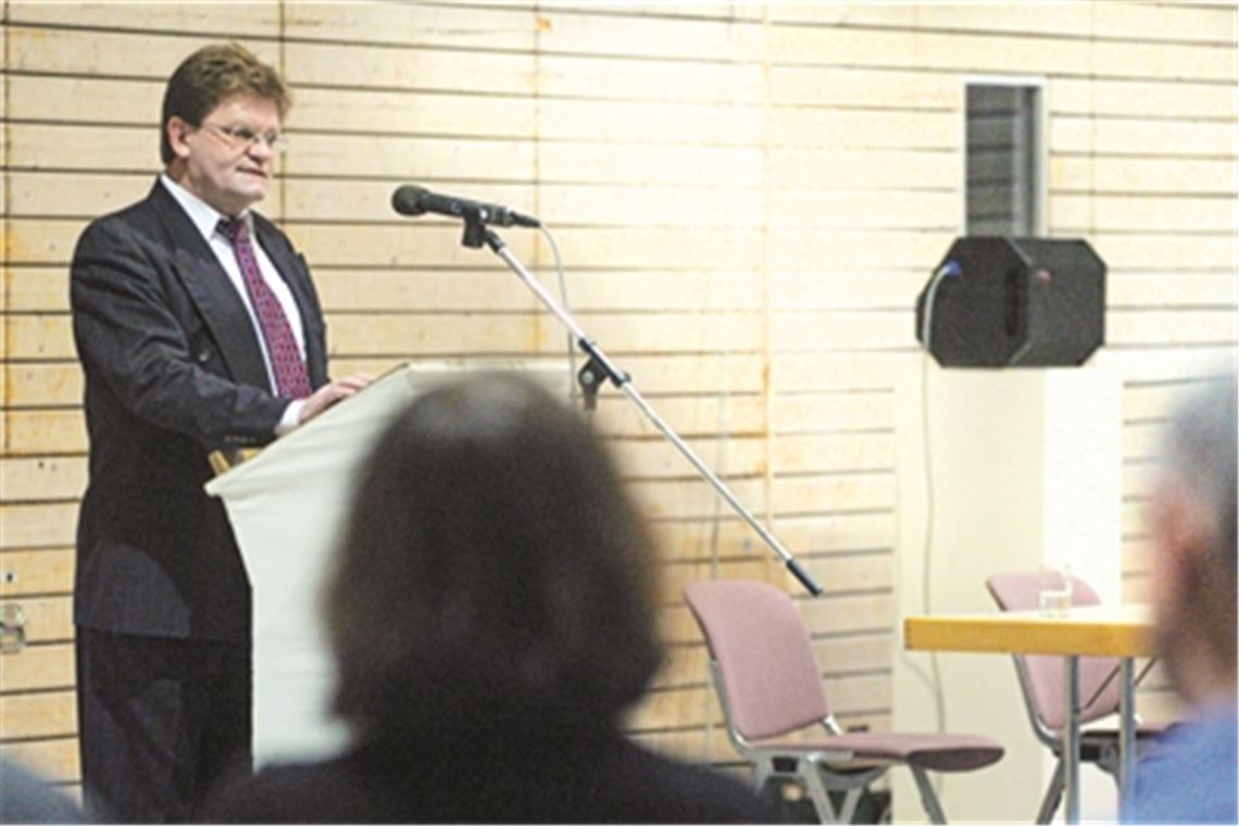 Karlheinz Oehler bei der Kandidatenvorstellung 2014. Fotos: Archiv