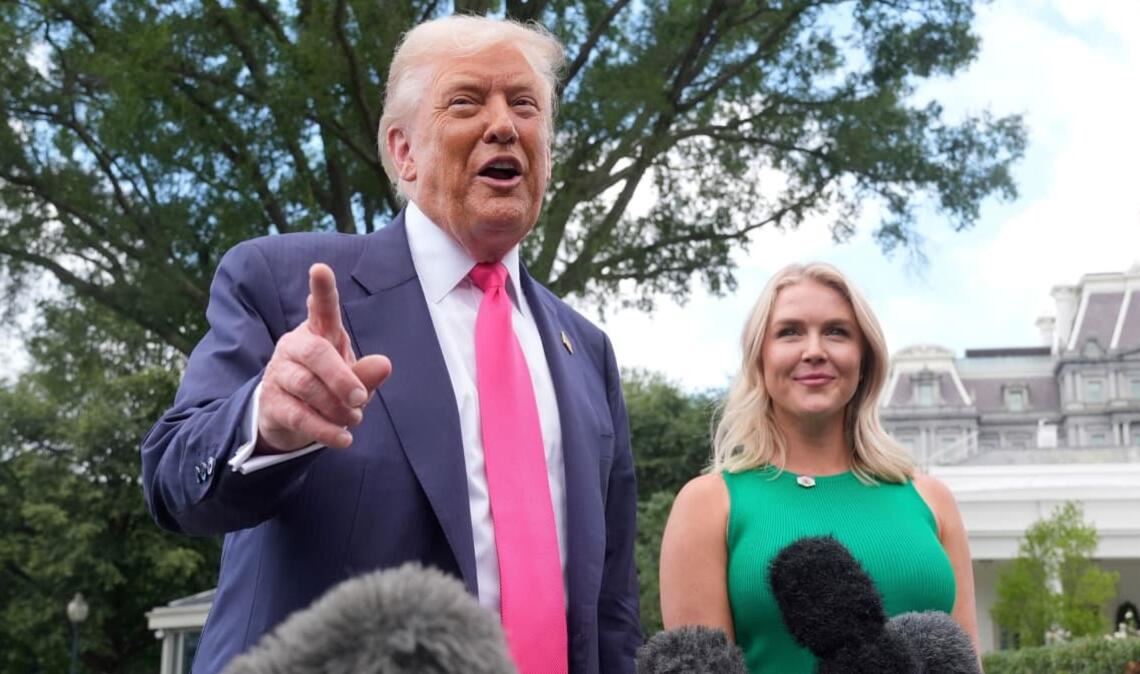 Karoline Leavitt hatte Ende August ihren letzten Arbeitstag als Pressesprecherin Trumps. (Archivbild)