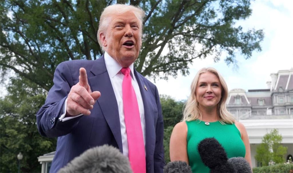 Karoline Leavitt hatte Ende August ihren letzten Arbeitstag als Pressesprecherin Trumps. (Archivbild)