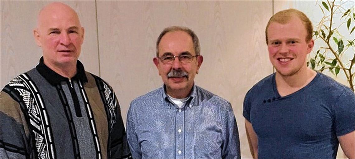 Kassier Enrico Simon sowie die beiden Vorsitzenden Luis Escolano und Tizian Klingel (v.li.) bilden weiterhin den Vorstand von Taekwondo Mühlacker.