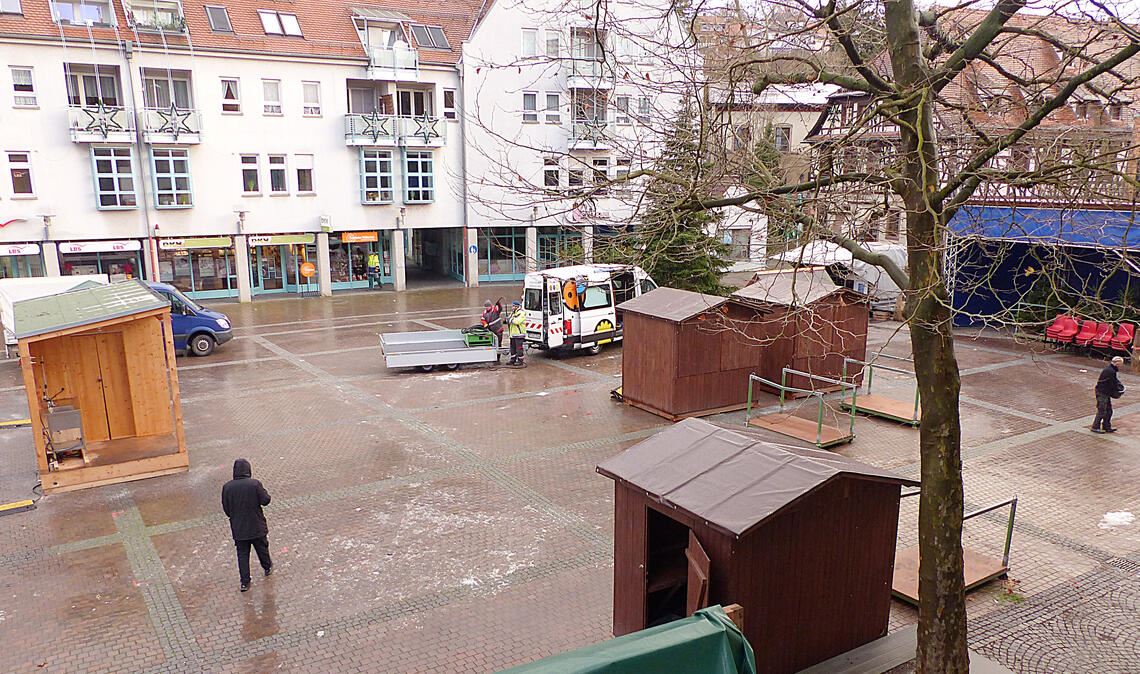 Weihnachtsmarkt: Gäste hätten gerne mehr Kehraus auf dem Kelterplatz: Seit dem Abend des ersten Advents ist der Mühlacker Weihnachtsmarkt schon wieder Geschichte. Foto: privat