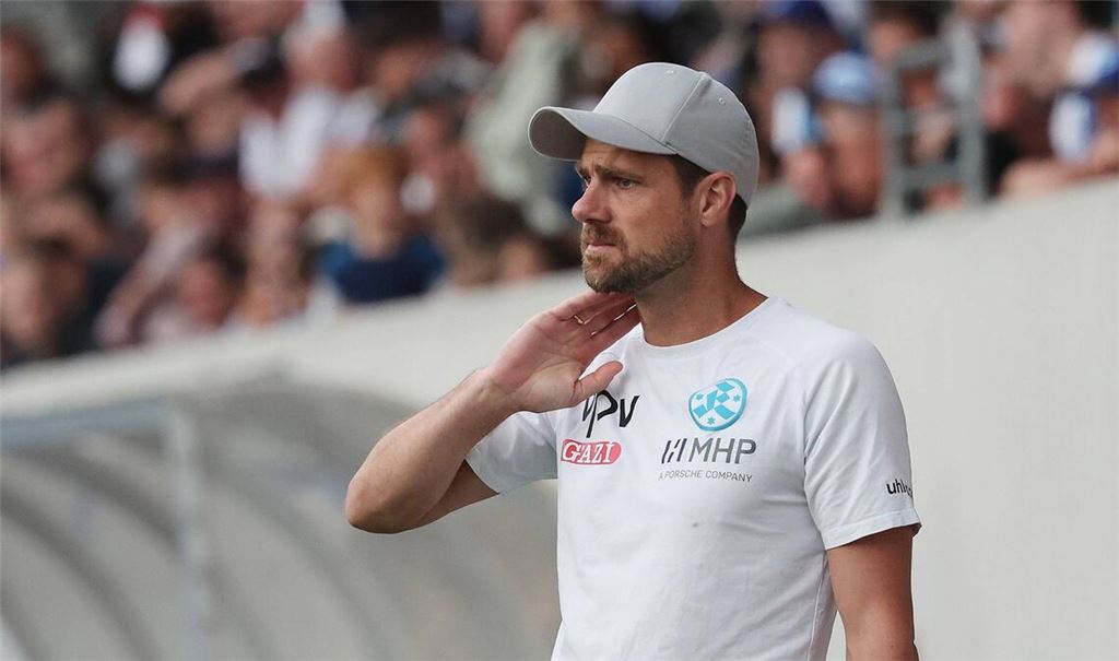 Kickers-Trainer Marco Wildersinn konnte mit dem Auftritt seines Teams nicht wirklich zufrieden sein.