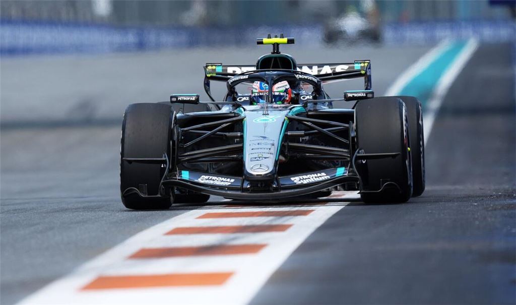 Kimi Antonelli geht von der Pole Position ins Miami-Rennen.