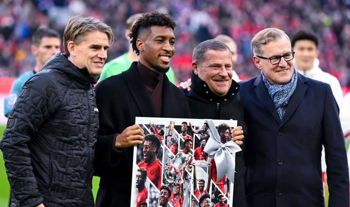Kingsley Coman wurde am Wochenende offiziell verabschiedet.