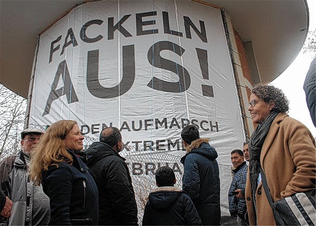 Zeichen gegen Rechts