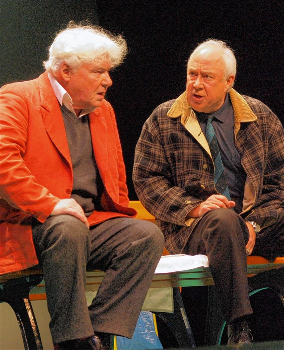 Klaus Mikoleit (re.) und Friedhelm Ptok als Halpern und Johnson.