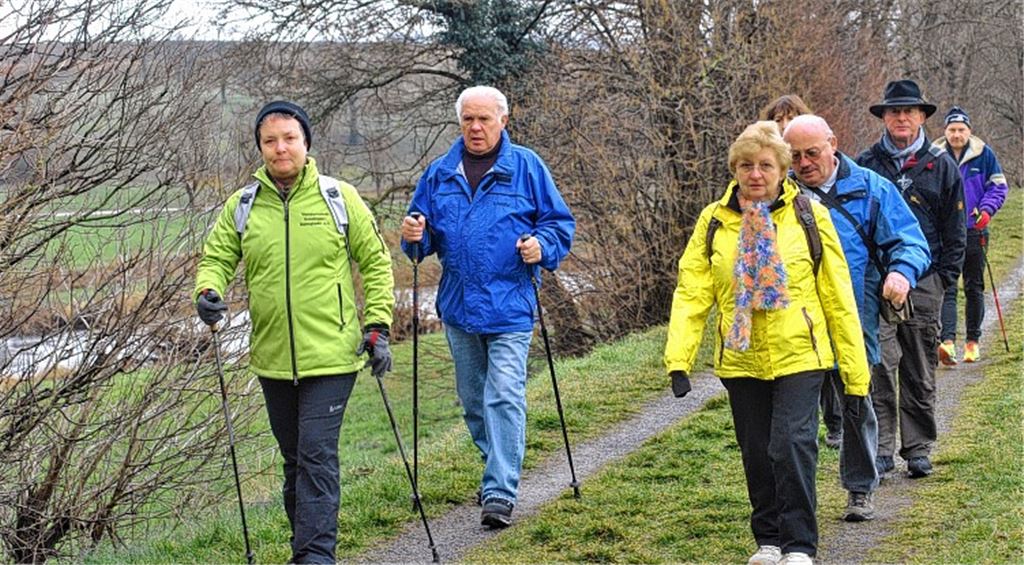 Knapp 1000 Wanderer waren am Wochenende in Mühlhausen unterwegs. Foto: Stahlfeld