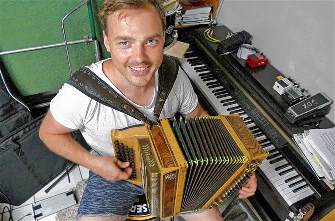 Musiker arbeitet an seinen Träumen