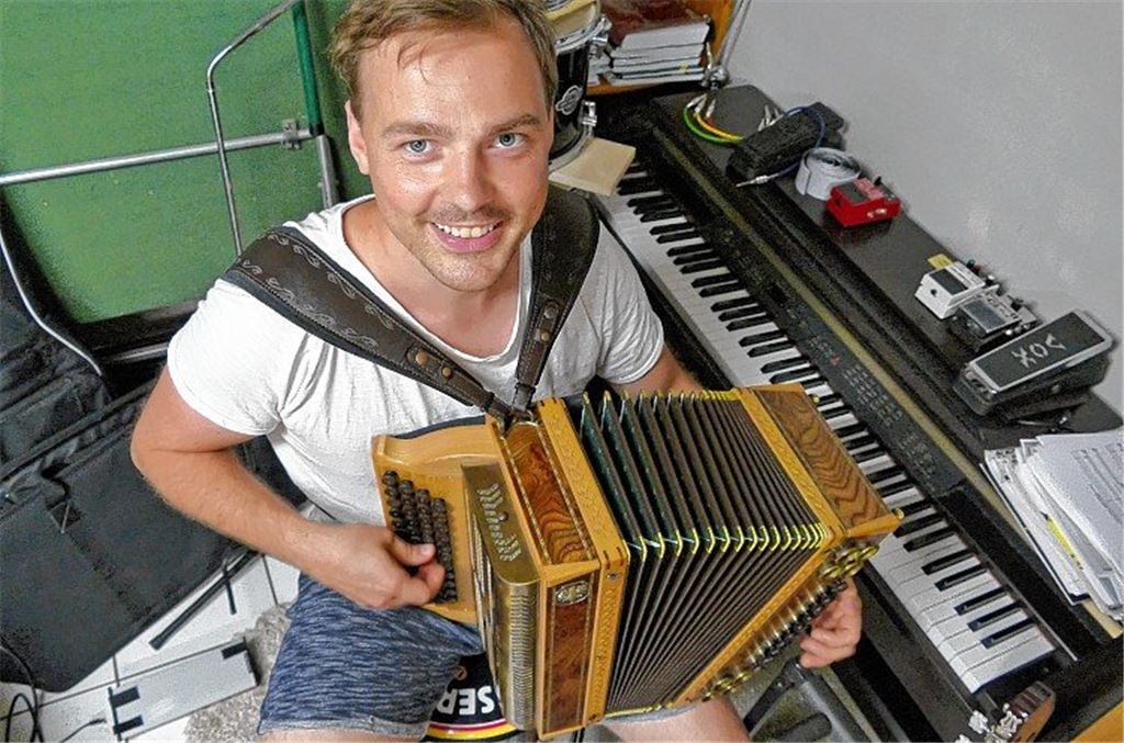 Musiker arbeitet an seinen Träumen