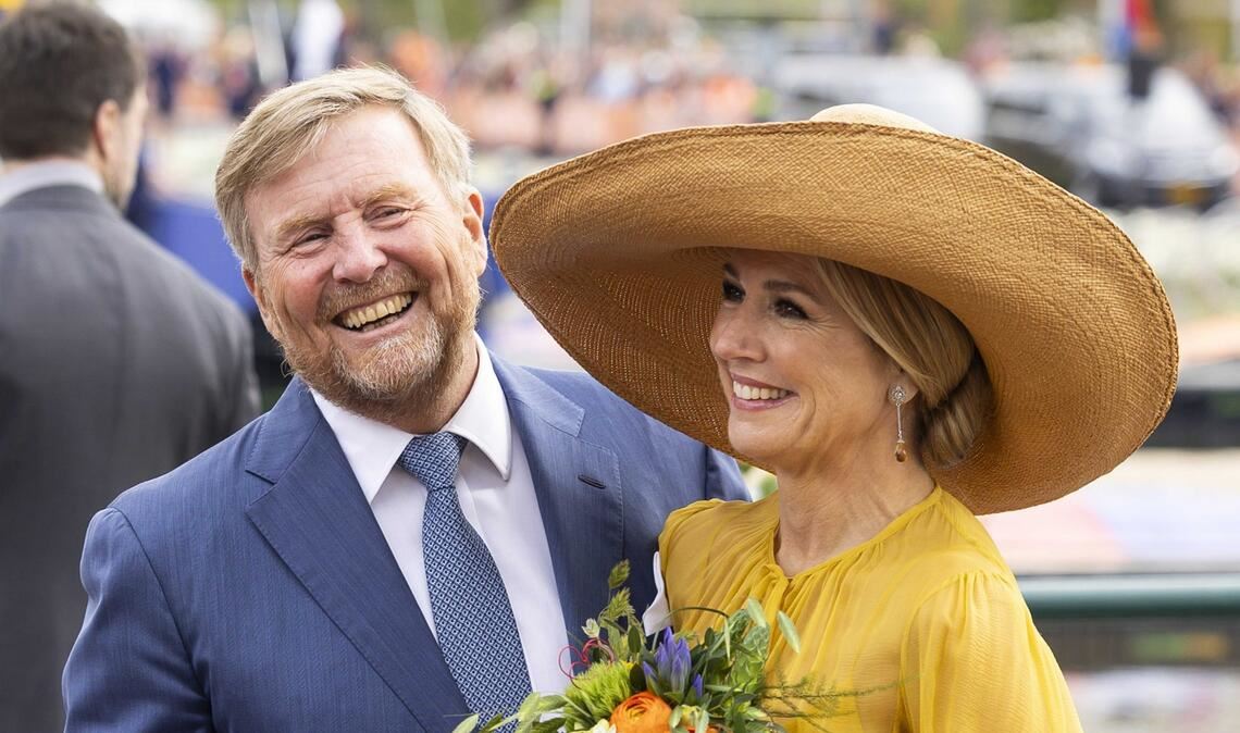 König Willem-Alexander und Königin Máxima bei den Feierlichkeiten zum Königstag.