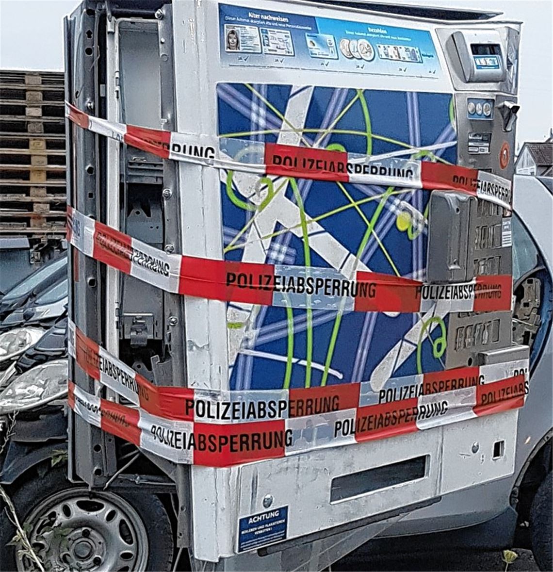 Nächster Zigarettenautomat geht in die Luft