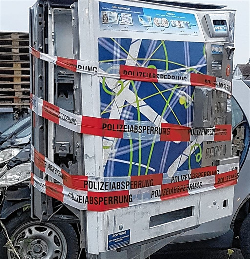 Nächster Zigarettenautomat geht in die Luft