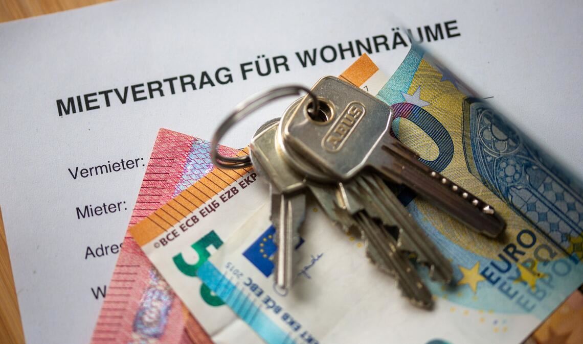Konfliktthema Wohnen und Mieten: Zahl der rechtlichen Streitfälle deutlich gestiegen. (Archivbild)