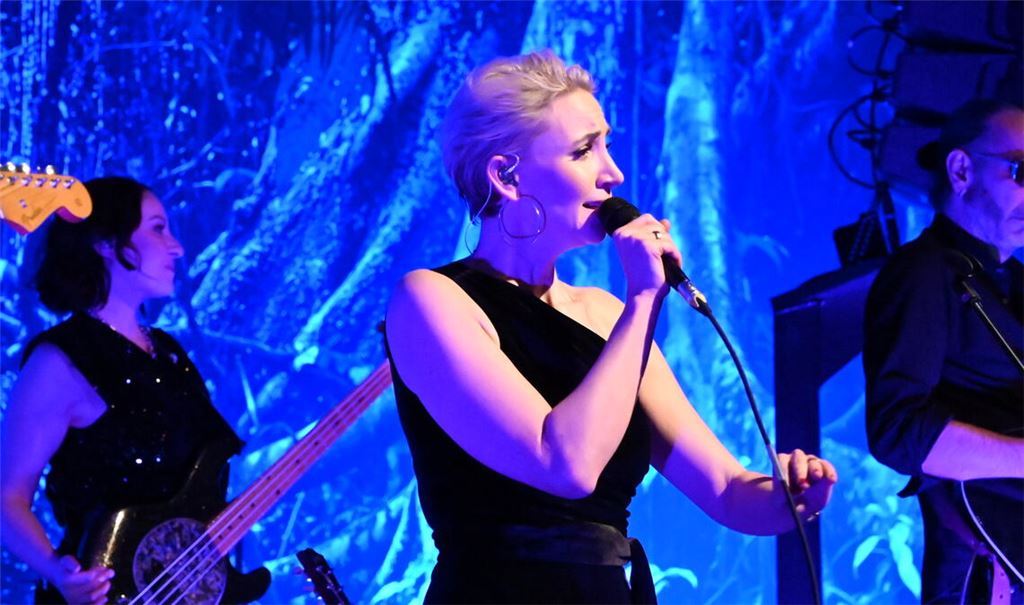 Konzert im Gasometer für die Familienherberge Lebensweg: Verena Handl und die Band „Lines“. Foto: Bott