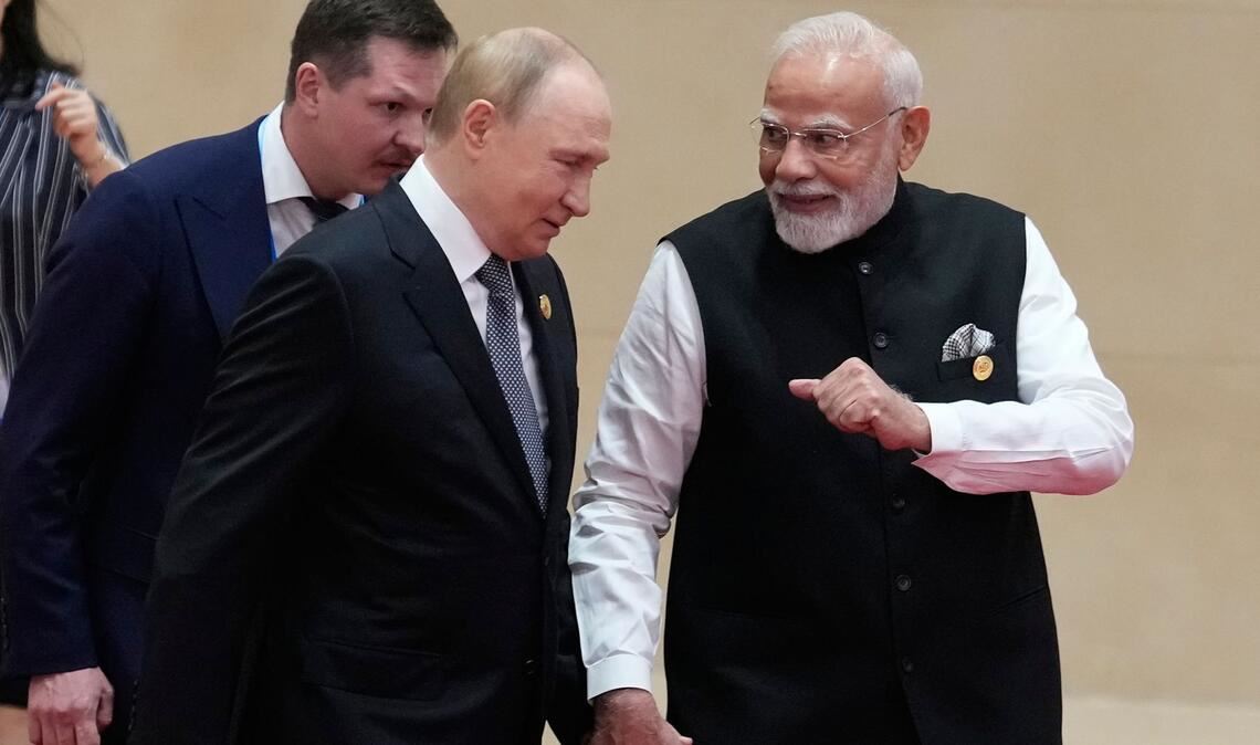 Kremlchef Wladimir Putin spricht sich für eine neue Weltordnung aus beim Gipfel der Shanghaier Organisation für Zusammenarbeit.