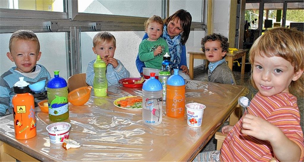 Krippenkinder: Seit neun Jahren werden im „Rabennest“ die ganz Kleinen betreut. Foto: Stahlfeld