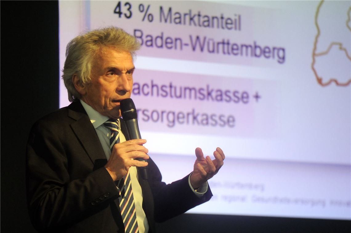 Kritik an der Gängelung des Gesundheitswesens durch den Gesetzgeber: Dr. Christopher Hermann, Vorstandschef der AOK Baden-Württemberg, der führenden Krankenkasse im Land.  Fotos: Fotomoment