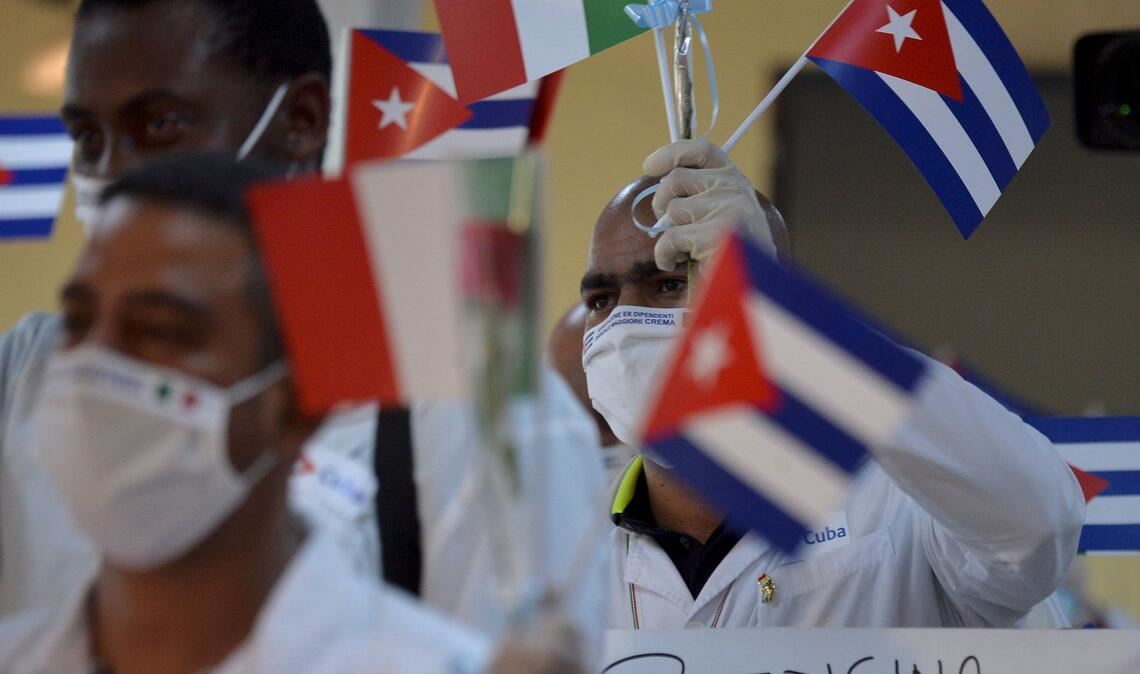 Kubanische Sanitätsbrigaden sind in vielen Ländern der Karibik im Einsatz.