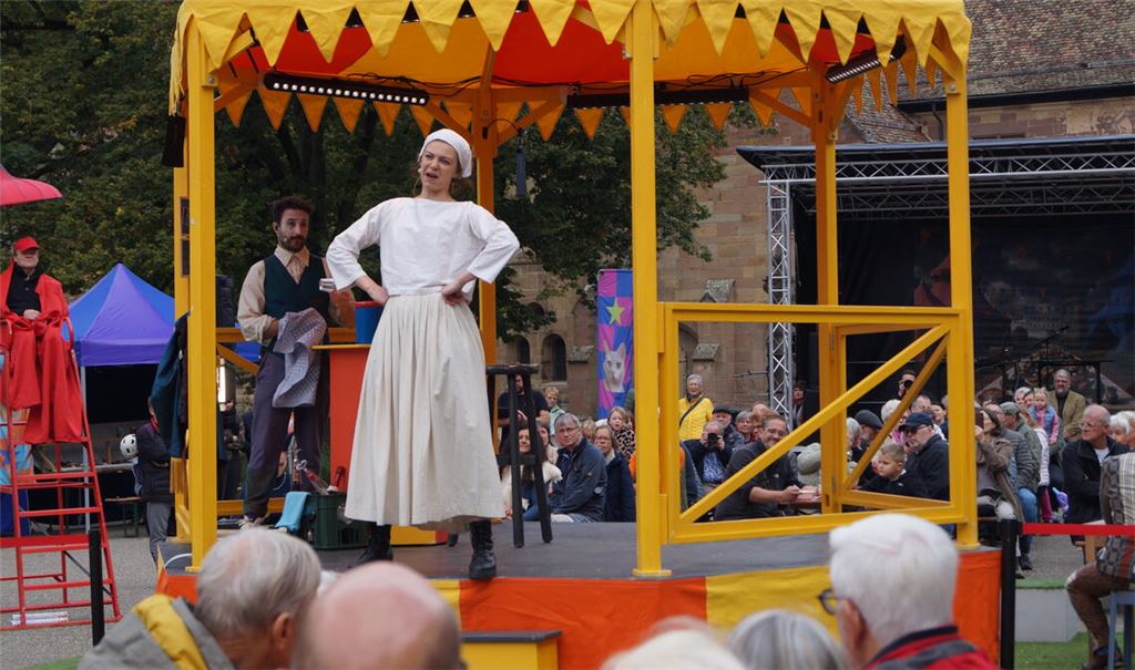 Künstlerinnen und Künstler aus ganz Deutschland entführen die Besucherinnen und Besucher in die Zeit des Bauernkriegs. Fotos: Czop